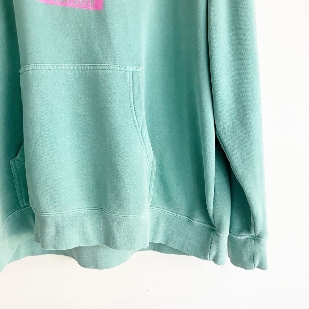 Rachel Bloom On Tour 2019 Hoodie 2XL Green Blue Sweatshirt Crazy Ex Girlfriend - Picture 5 of 6